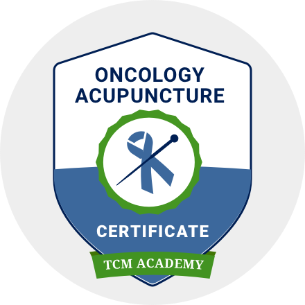 oncology acupuncture certificate badge - tcm academy